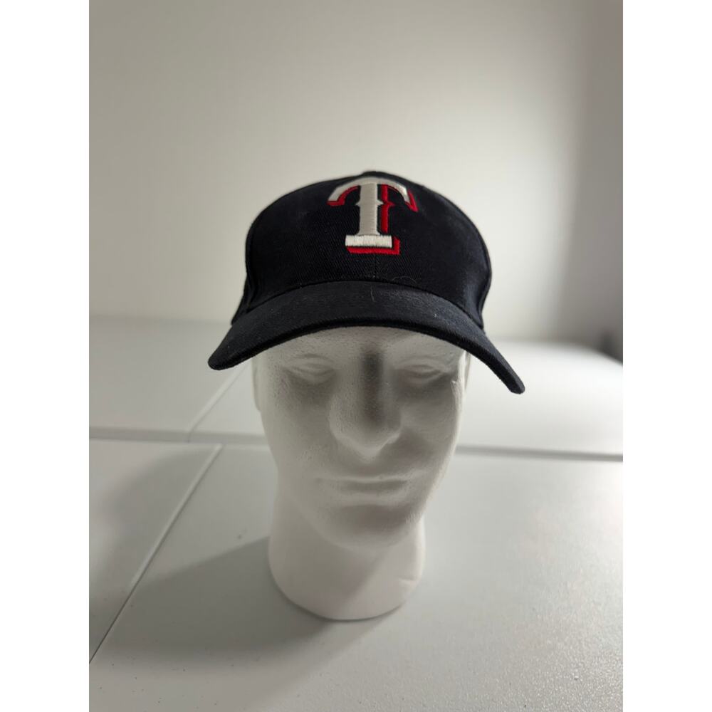 Texas Rangers Strapback Baseball Cap Blue and Red